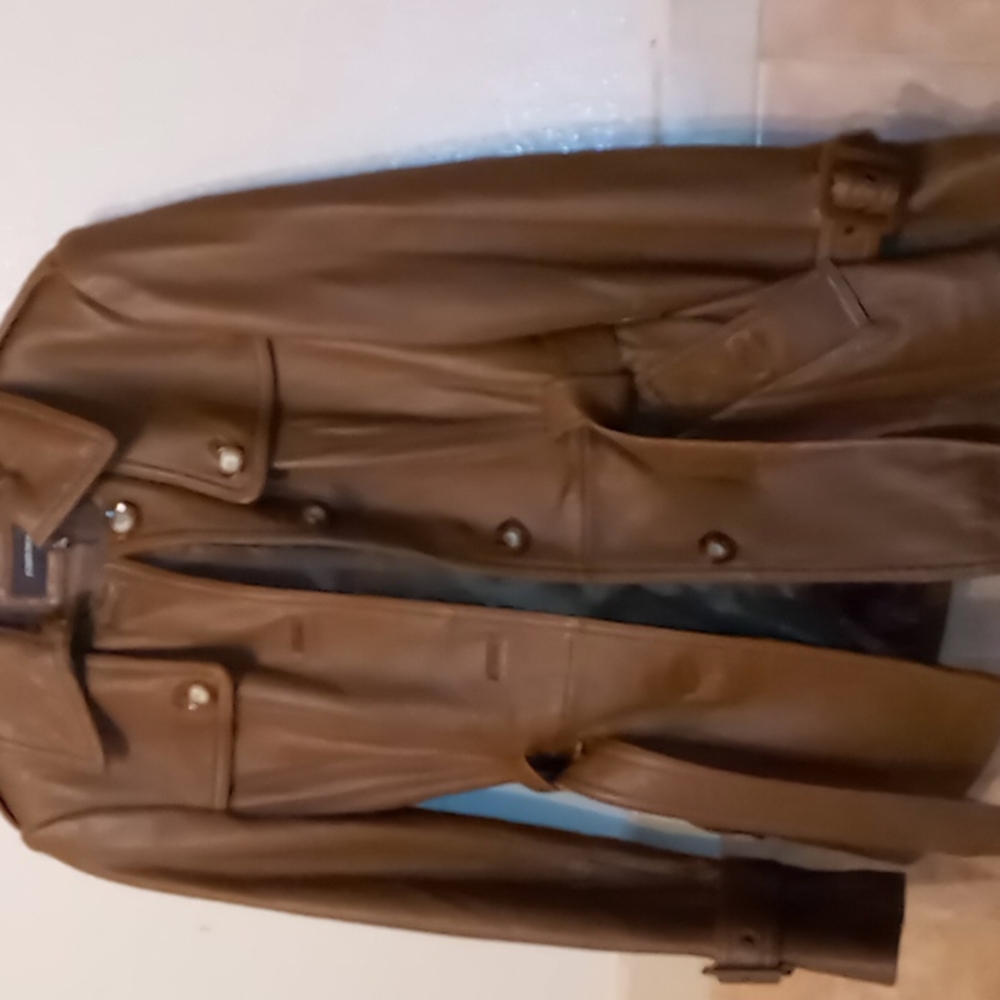 Jones New York leather coat